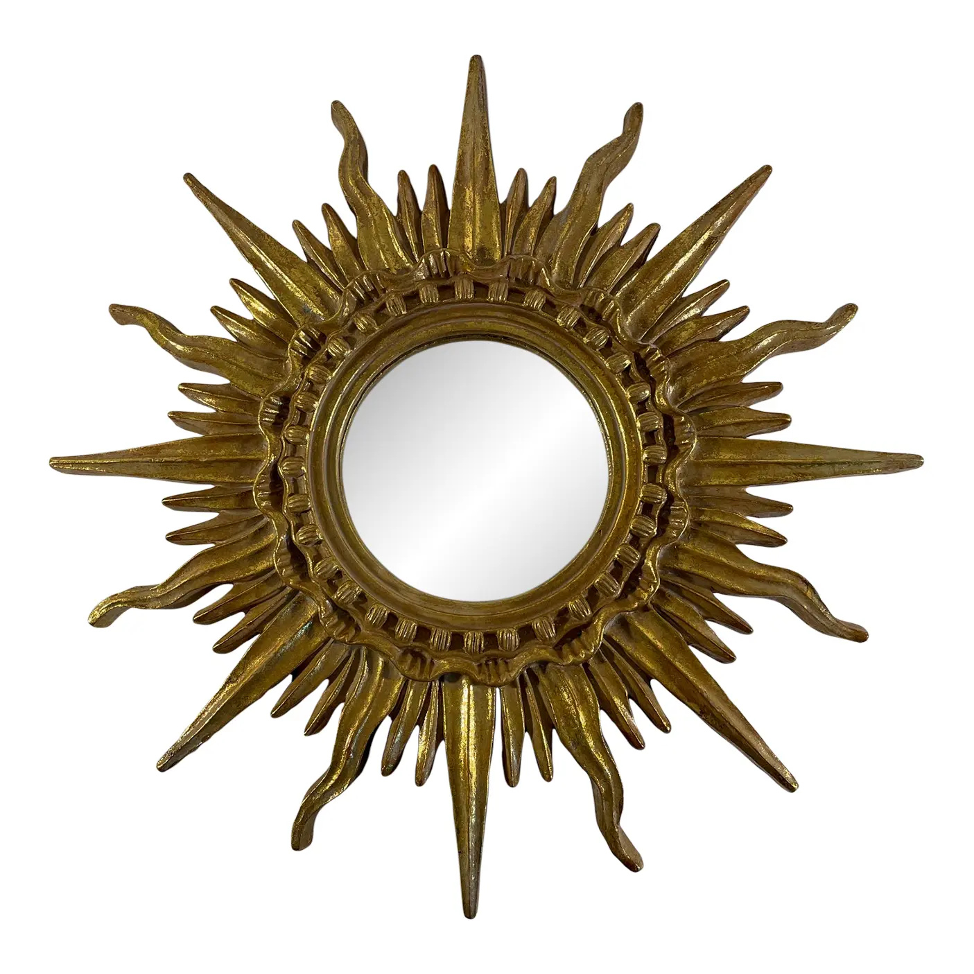 Vintage 1970s Twisted Metal Five Arm Candelabra Wall Sconce